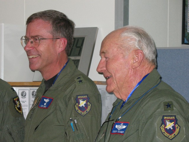Curt Bedke and Chuck Yeager