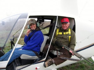 Chuck and Victoria in a Chopper