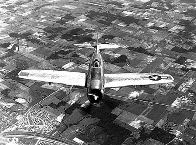 P-47 in Flight