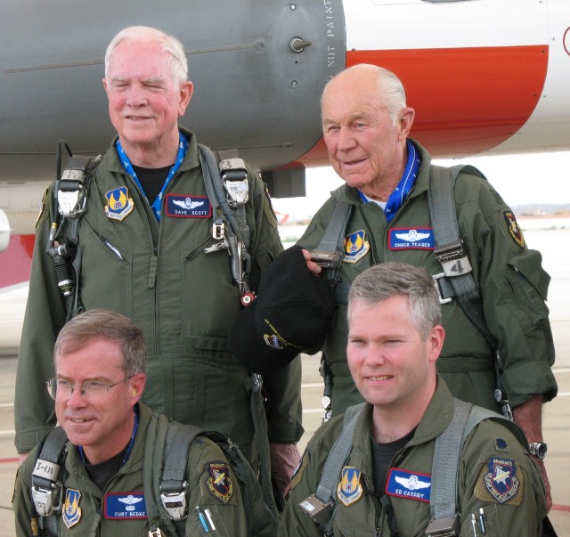 Dave Scott, Chuck Yeager, Curt Bedke and Ed Cassidy