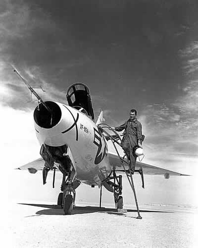 Chuck Yeager and Convair XF-92A