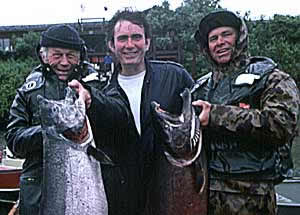 Chuck Yeager With a Salmon